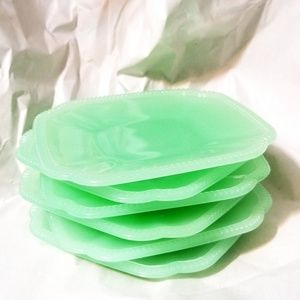 Jadeite appetizer plate set of 6